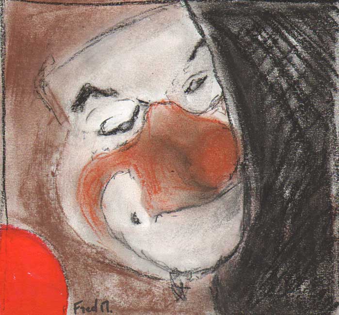 Clown / 2019 par FENOUILLAS Jean-Bernard  * Cliquer pour agrandir / Click for enlarge