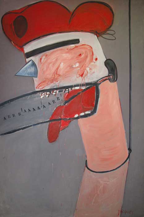 GRINBERG Jacques : Béret rouge pendu / 1968 * Cliquer pour voir l'image en grand