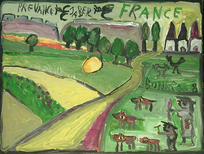 Douce France / 2008 par JABER al-Mahjoub  * Cliquer pour agrandir / Click for enlarge