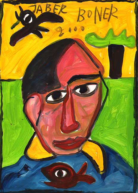JABER al-Mahjoub : Portrait de Picasso / 2002 * Cliquer pour voir l'image en grand