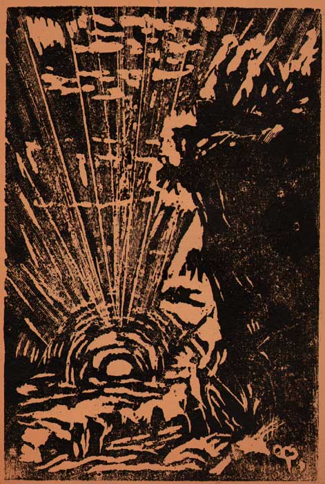 PiNO DELLA SELVA : Coucher de soleil / 1948 * Cliquer pour voir l'image en grand