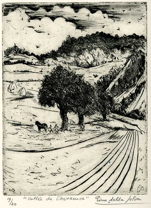 Vallée de Chevreuse / 1945 par PiNO DELLA SELVA  * Cliquer pour agrandir / Click for enlarge