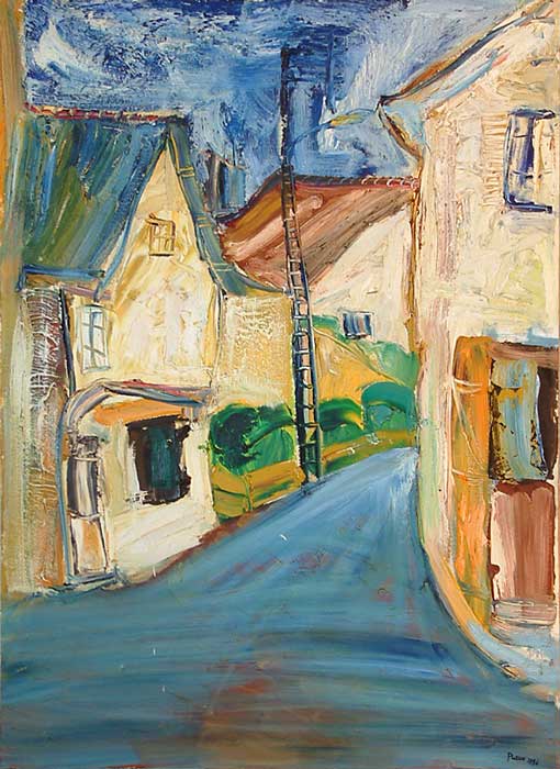 Rue à Dinan  1996 par PUTOV Alexander  * Cliquer pour agrandir / Click for enlarge