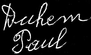 Signature de DUHEM Paul