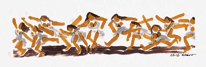 Les femmes qui courent le temps / 2016 par RIBEIRO David  * Cliquer pour agrandir / Click for enlarge
