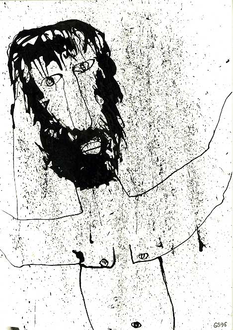 Christ / 1996 par SENDREY Gérard  * Cliquer pour agrandir / Click for enlarge