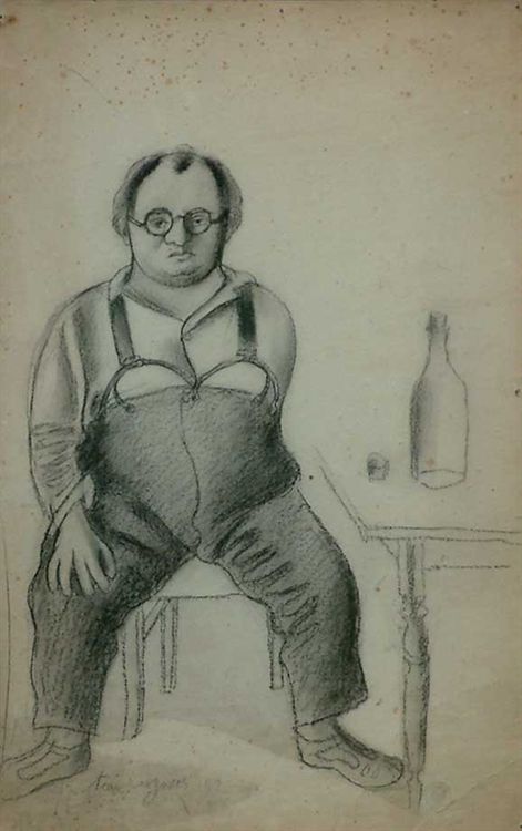 TOUCHAGUES Louis : Portrait de Pierre Seize / 1920 * Cliquer pour voir l'image en grand